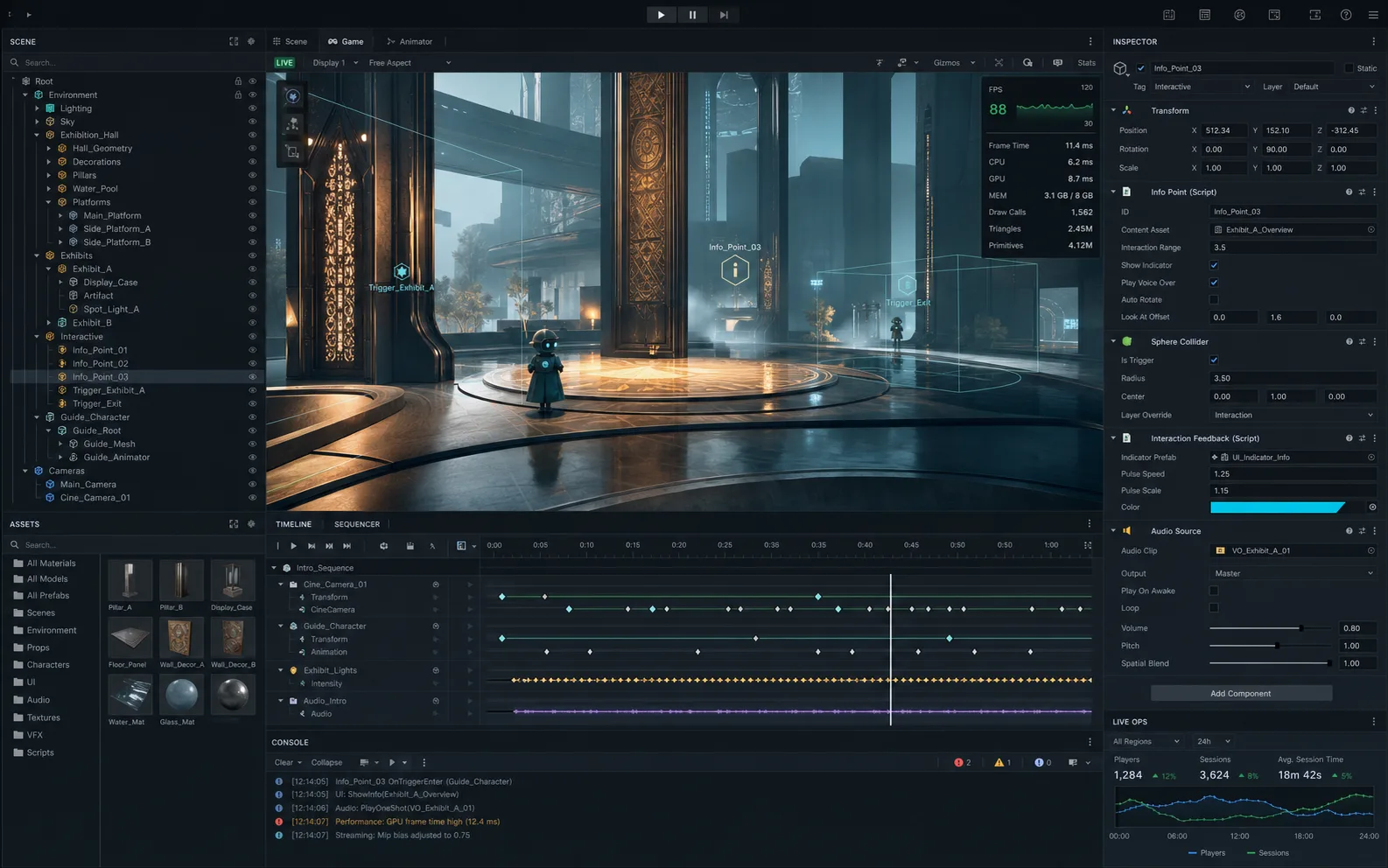 Illustrative redesigned view for Real-time Interactive Experience Platform