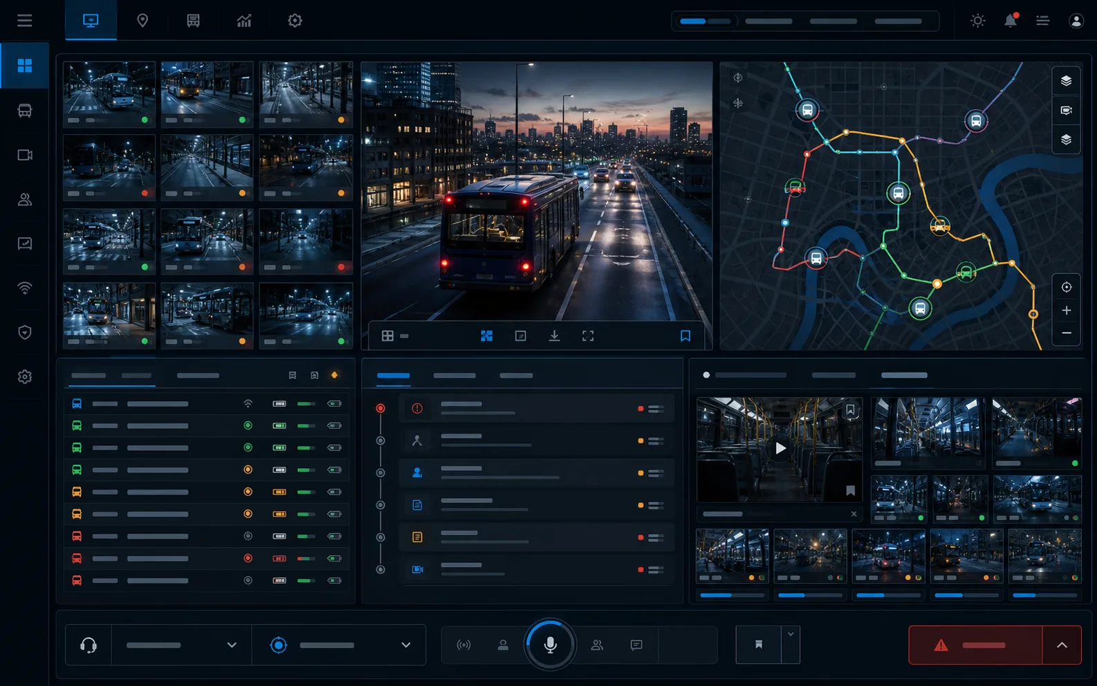 Illustrative redesigned view for Integrated Transit Video Operations